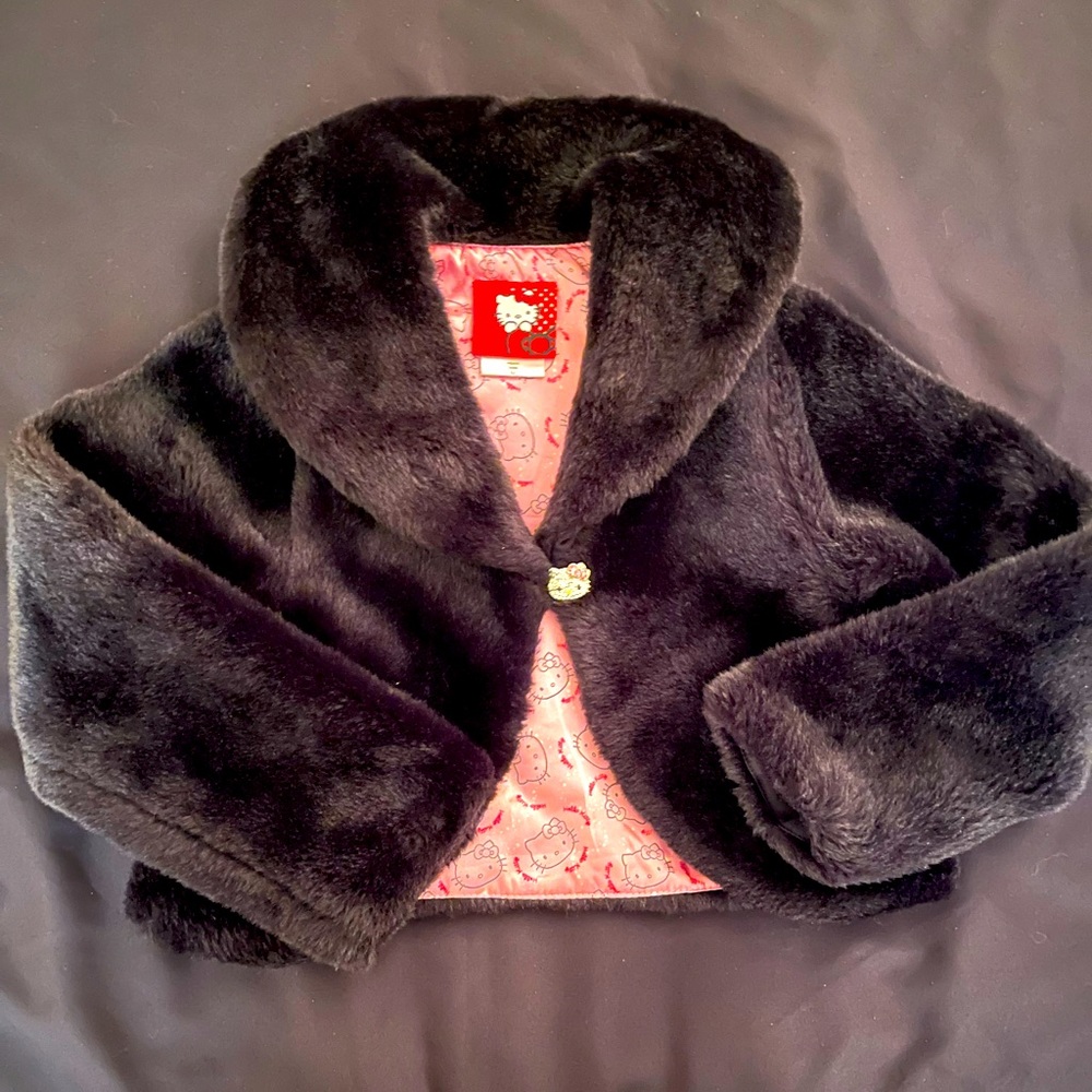 Hello Kitty Faux Fur Coat
